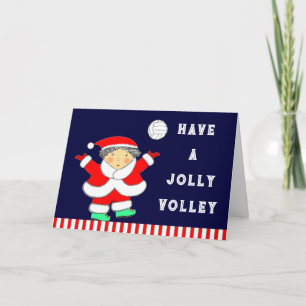 Cartes Pour Fêtes Annuelles Noël de volley-ball