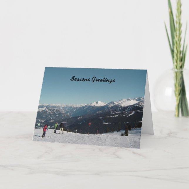 Cartes Pour Fêtes Annuelles Noël de Whistler Mountain (Devant)