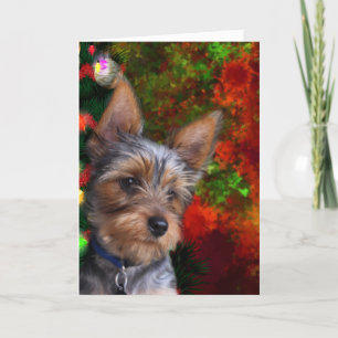 Cartes Pour Fêtes Annuelles Noël de Yorkie