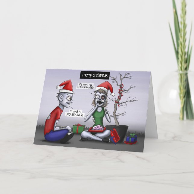 Cartes Pour Fêtes Annuelles Noël de zombi (Devant)