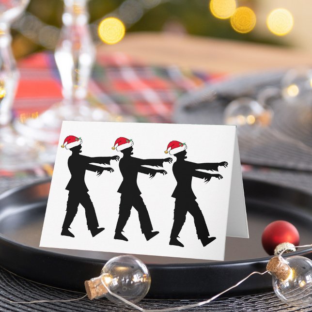 Cartes Pour Fêtes Annuelles Noël de Zombie Père Noël (Créateur téléchargé)