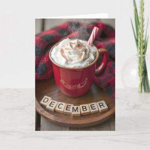 Cartes Pour Fêtes Annuelles Noël Décembre Chocolat chaud
