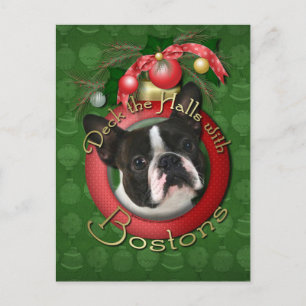 Cartes Pour Fêtes Annuelles Noël - Deck the Halls - Bostons
