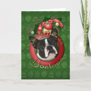 Cartes Pour Fêtes Annuelles Noël - Deck the Halls - Bostons