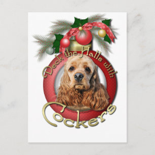 Cartes Pour Fêtes Annuelles Noël - Deck the Halls - Cockers