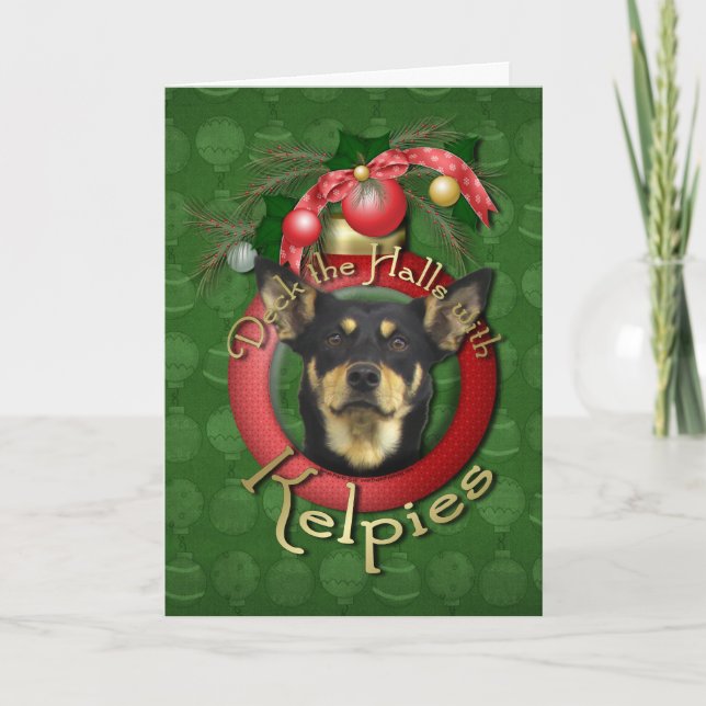 Cartes Pour Fêtes Annuelles Noël - Deck the Halls - Kelpies (Devant)