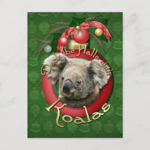 Cartes Pour Fêtes Annuelles Noël - Deck the Halls - Koalas
