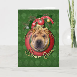 Cartes Pour Fêtes Annuelles Noël - Deck the Halls - Shar Peis