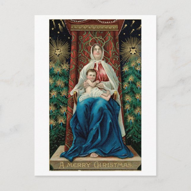 Cartes Pour Fêtes Annuelles Noël démodé, Mary (Devant)