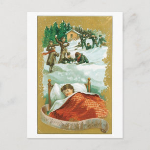 Cartes Pour Fêtes Annuelles Noël démodé, rêve