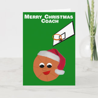 Cartes Pour Fêtes Annuelles Noël d'entraîneur de football