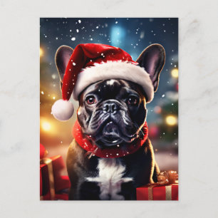 Cartes Pour Fêtes Annuelles Noël des Bulldog français