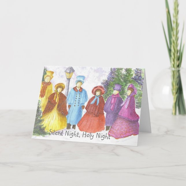 Cartes Pour Fêtes Annuelles Noël des caroleurs (Devant)