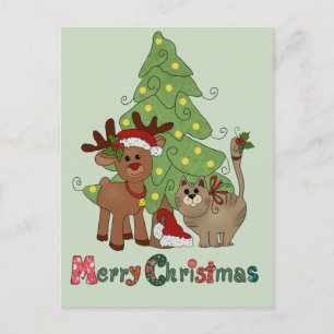 Cartes Pour Fêtes Annuelles Noël des chats