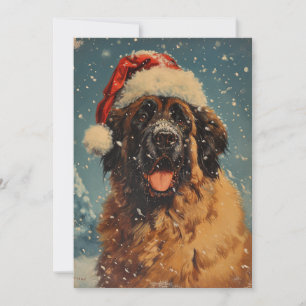 Cartes Pour Fêtes Annuelles Noël des chiens de Leonberger