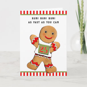 Cartes Pour Fêtes Annuelles Noël des coureurs