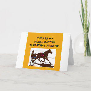 Cartes Pour Fêtes Annuelles Noël des courses de CHEVAL