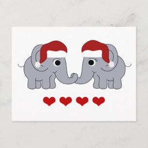 Cartes Pour Fêtes Annuelles Noël des éléphants