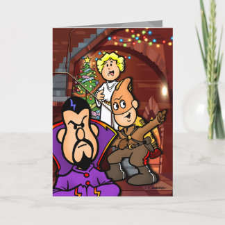 Cartes Pour Fêtes Annuelles Noël des gars de Retro Rocket