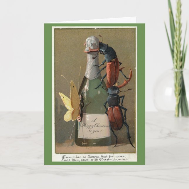 Cartes Pour Fêtes Annuelles Noël des insectes (Devant)