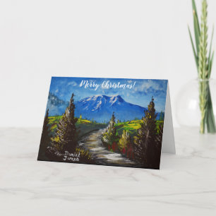 Cartes Pour Fêtes Annuelles Noël des montagnes