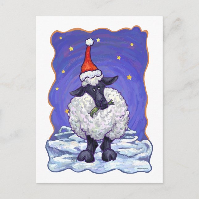 Cartes Pour Fêtes Annuelles Noël des moutons (Devant)