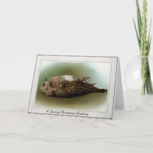 Cartes Pour Fêtes Annuelles Noël des oiseaux morts victoriens