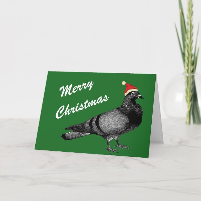 Cartes Pour Fêtes Annuelles noël des pigeons (Devant)