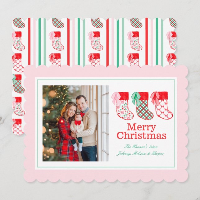 Cartes Pour Fêtes Annuelles Noël des restes de Noël (Devant / Derrière)