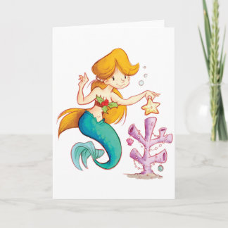 Cartes Pour Fêtes Annuelles Noël des sirènes