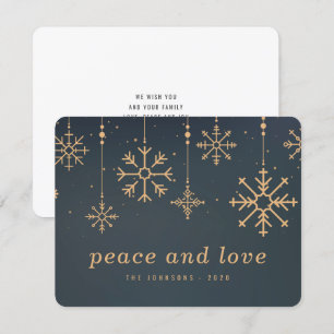 Cartes Pour Fêtes Annuelles Noël des snowflics d'hiver modernes