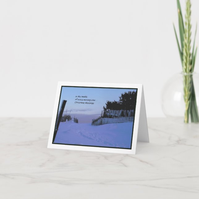 Cartes Pour Fêtes Annuelles Noël d'étoile de matin (Devant)