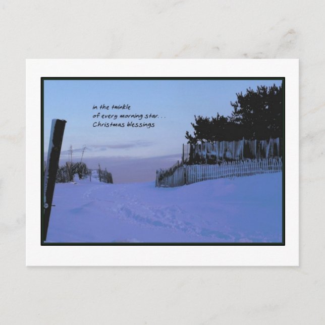 Cartes Pour Fêtes Annuelles Noël d'étoile de matin (Devant)