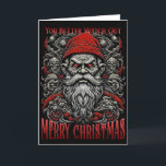 Cartes Pour Fêtes Annuelles Noël d'horreur Père Noël<br><div class="desc">Amusant design de Noël sur le thème de l'horreur avec un Père Noël effrayant. . ... </div>