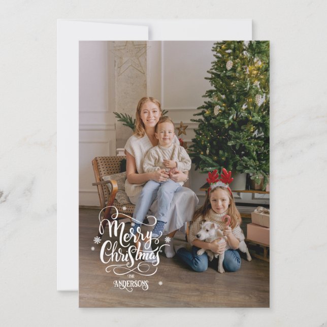 Cartes Pour Fêtes Annuelles Noël d'humeur cinématique (Devant)