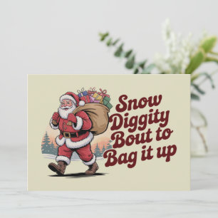 Cartes Pour Fêtes Annuelles Noël Diggity Prêt à Tout Emballer Rétro 90s