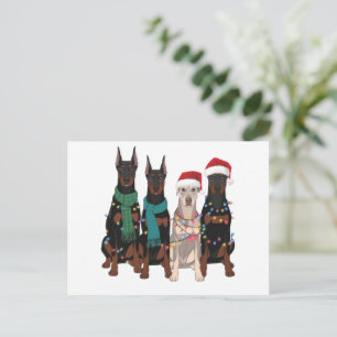Cartes Pour Fêtes Annuelles Noël Doberman Lover Chien Maman Vacances