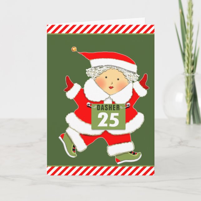 Cartes Pour Fêtes Annuelles Noël drôle (Devant)