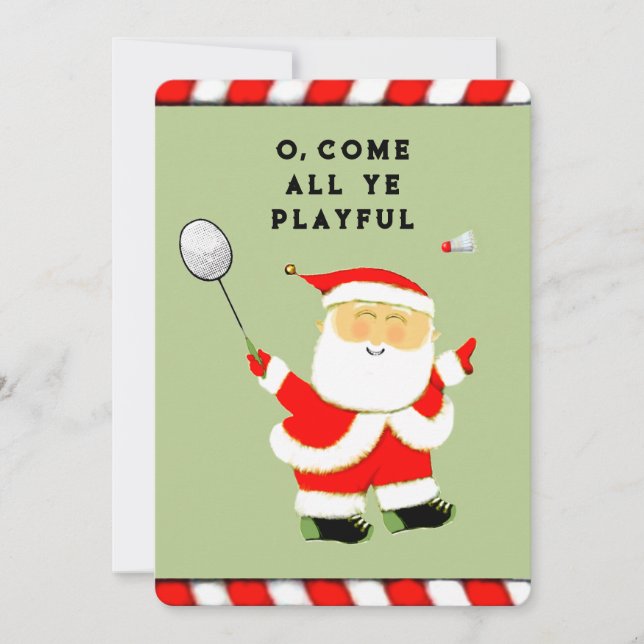 Cartes Pour Fêtes Annuelles Noël drôle (Devant)