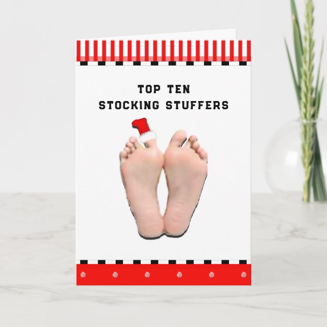 Cartes Pour Fêtes Annuelles Noël drôle (Devant)