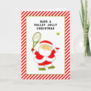 Cartes Pour Fêtes Annuelles Noël drôle de tennis