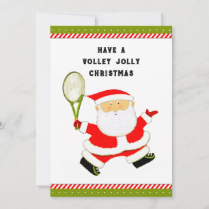 Cartes Pour Fêtes Annuelles Noël drôle de tennis