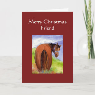 Cartes De Vœux Humour Cheval Zazzle Fr