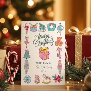 Cartes Pour Fêtes Annuelles Noël du ballet Casse-Noisette