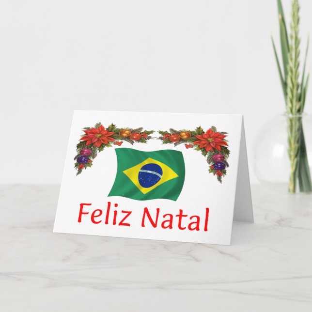 Cartes Pour Fêtes Annuelles Noël du Brésil (Devant)