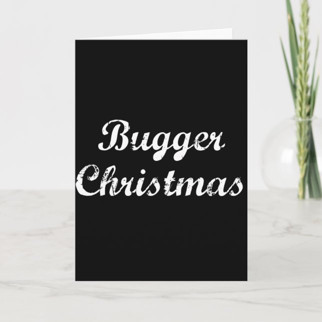 Cartes Pour Fêtes Annuelles Noël du Bugger (Devant)