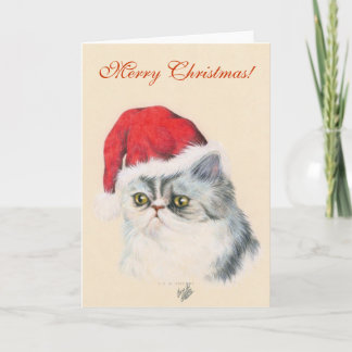 Cartes Pour Fêtes Annuelles Noël du chat