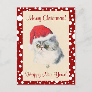 Cartes Pour Fêtes Annuelles Noël du chat