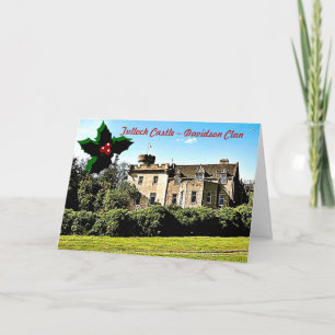 Cartes Pour Fêtes Annuelles Noël du château de Tulloch du Clan Davidson écossa