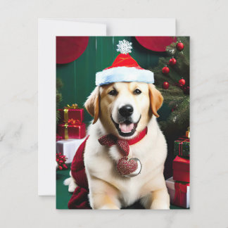 Cartes Pour Fêtes Annuelles Noël du chien du Labrador